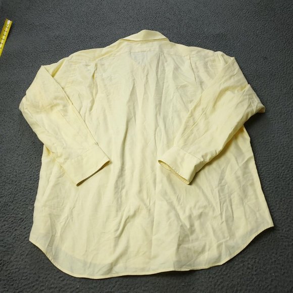 Polo Ralph Lauren Button Shirt Mens 16.5 32/33 Sleeve Yellow - Picture 4 of 6